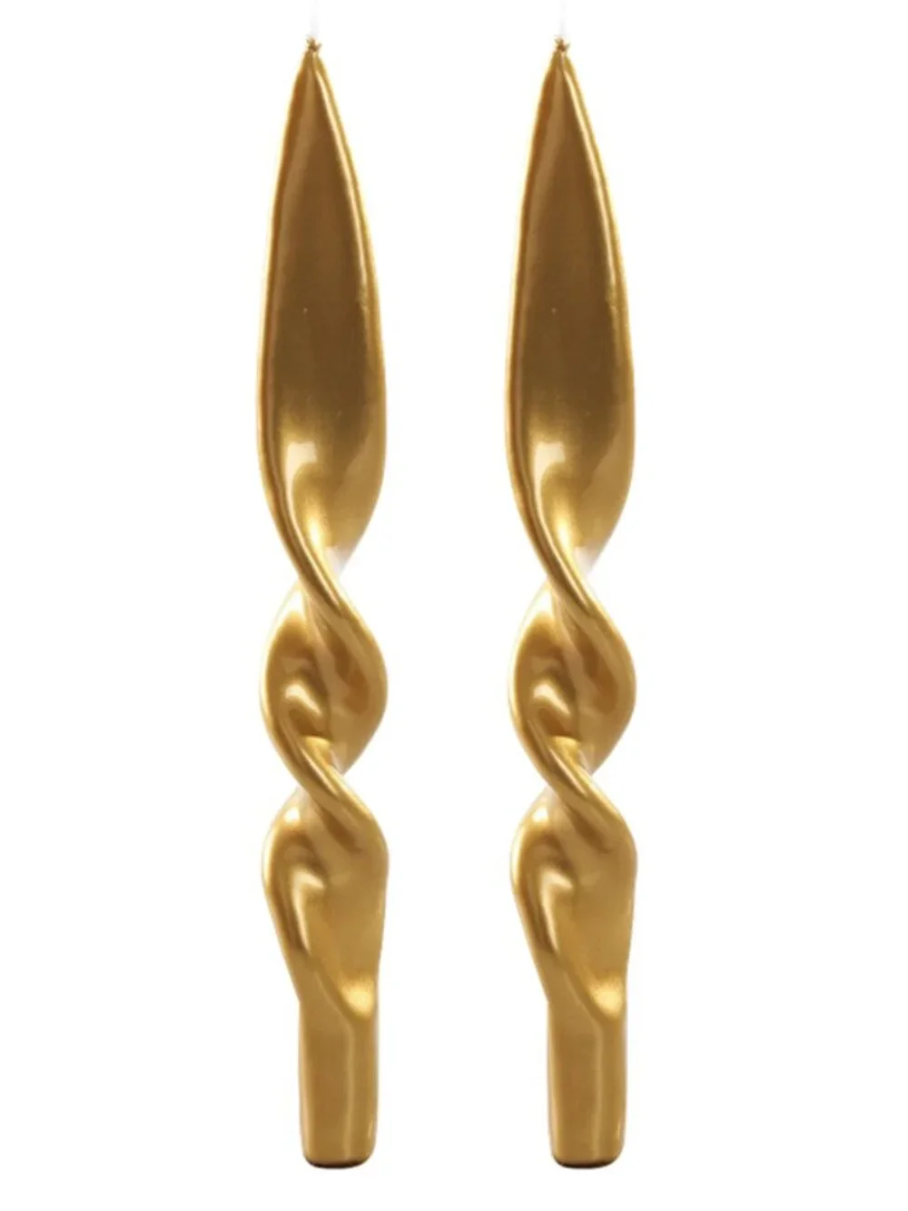 Graziani Twist Candles in Gold